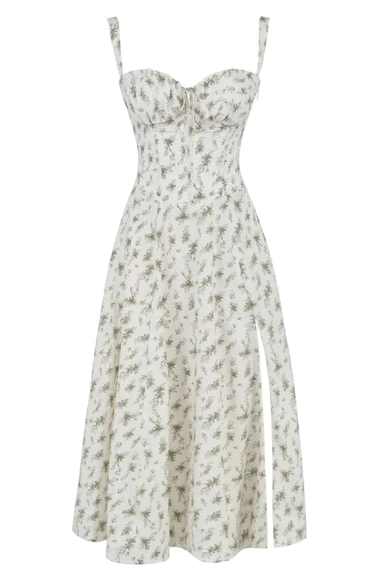Last Day 49% OFF🔥Floral Bustier Midriff Waist Shaper Dress (Buy 2 Free Shipping)